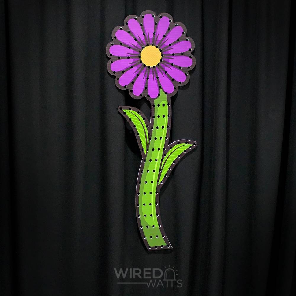 Large Daisy Flower Purple