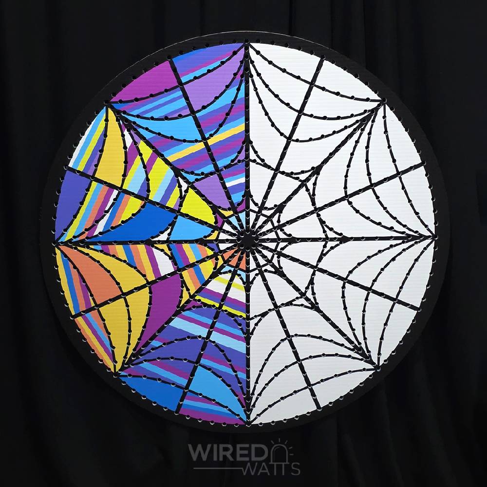 Nevermore Stained Glass 46 Inch Spinner