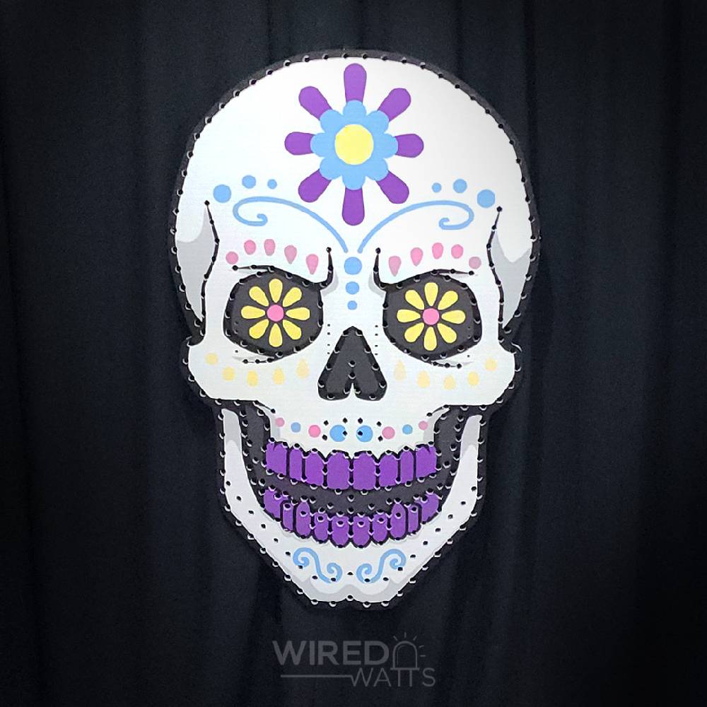 Giant Singing Sugar Skull - Floral