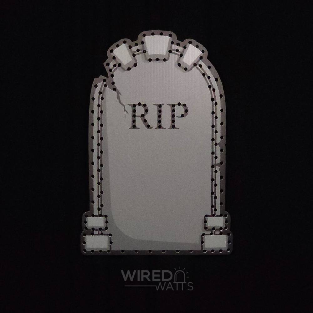 Arched Tombstone with Optional RIP Epitaph