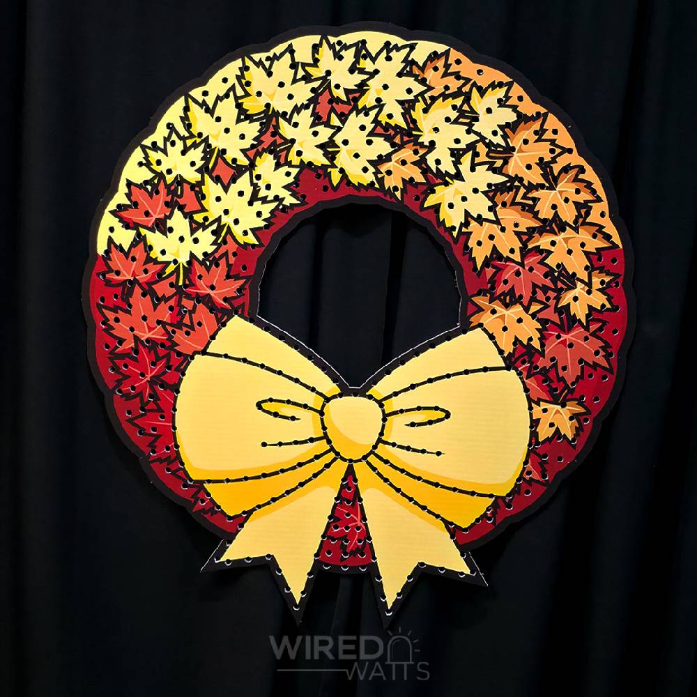 Autumn Wreath 45 Inch Spinner