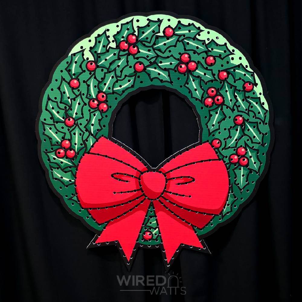 Christmas Wreath 45 Inch Spinner