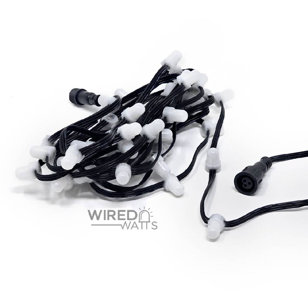 Smart 12v 50ct Gumdrop Pixels Black Wire xConnect