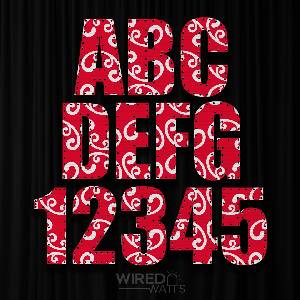 All Over Print Red Swirl - Image 1