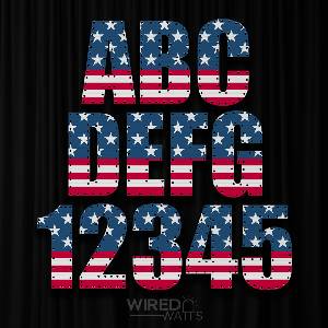 All Over Print Stars and Stripes Static - Image 1