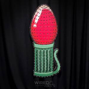 Large C9 Style Bulb with Matrix in Red - Image 1