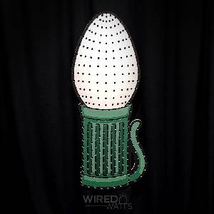 Large C9 Style Bulb with Matrix in White - Image 1