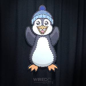 Caroling Penguin with Blue Hat - Image 1