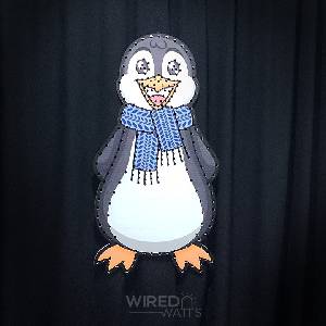 Caroling Penguin with Blue Scarf - Image 1