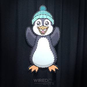 Caroling Penguin with Green Hat - Image 1