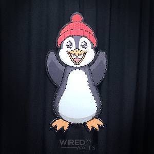 Caroling Penguin with Red Hat - Image 1