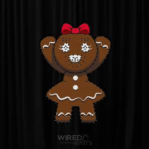 Gingerbread Gril with Red Bow - Image 1