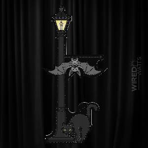 Lamp Post with Singing Cat and Bat - Image 1