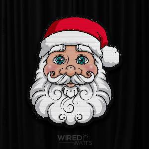 Large Singing Santa Face - Image 1