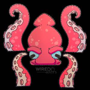 Tidewither the Giant Octopus Red